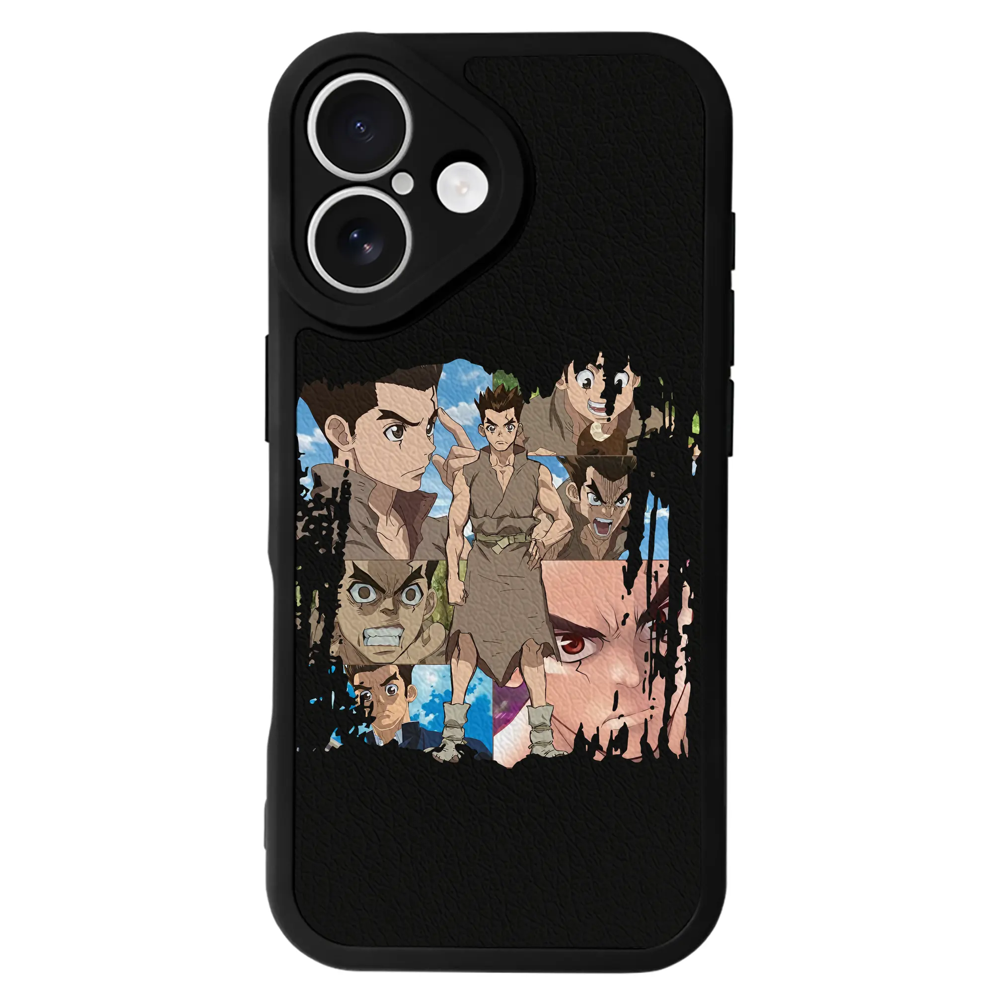 ドクターストーン グッズ,大木大樹 - IPhone 16シリーズ対応 ・ シリコンスマホケース ・ レザー調 ・ 高精度フィット ・ 耐衝撃 ・ ワイヤレス充電対応 ・ 精密カット